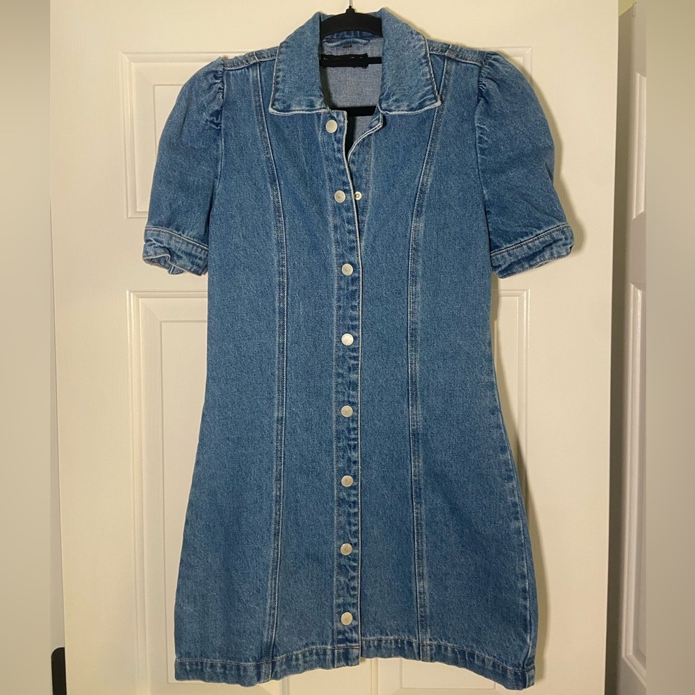 Blank NYC Blue Denim Midi Dress